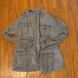 Max jeans gray military style jacket